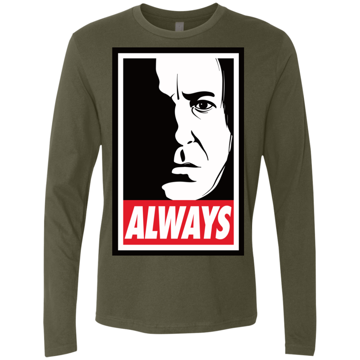 T-Shirts Military Green / Small ALWAYS Men's Premium Long Sleeve