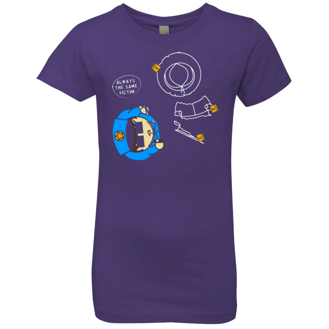 T-Shirts Purple Rush / YXS ALWAYS THE SAME VICTIM Girls Premium T-Shirt