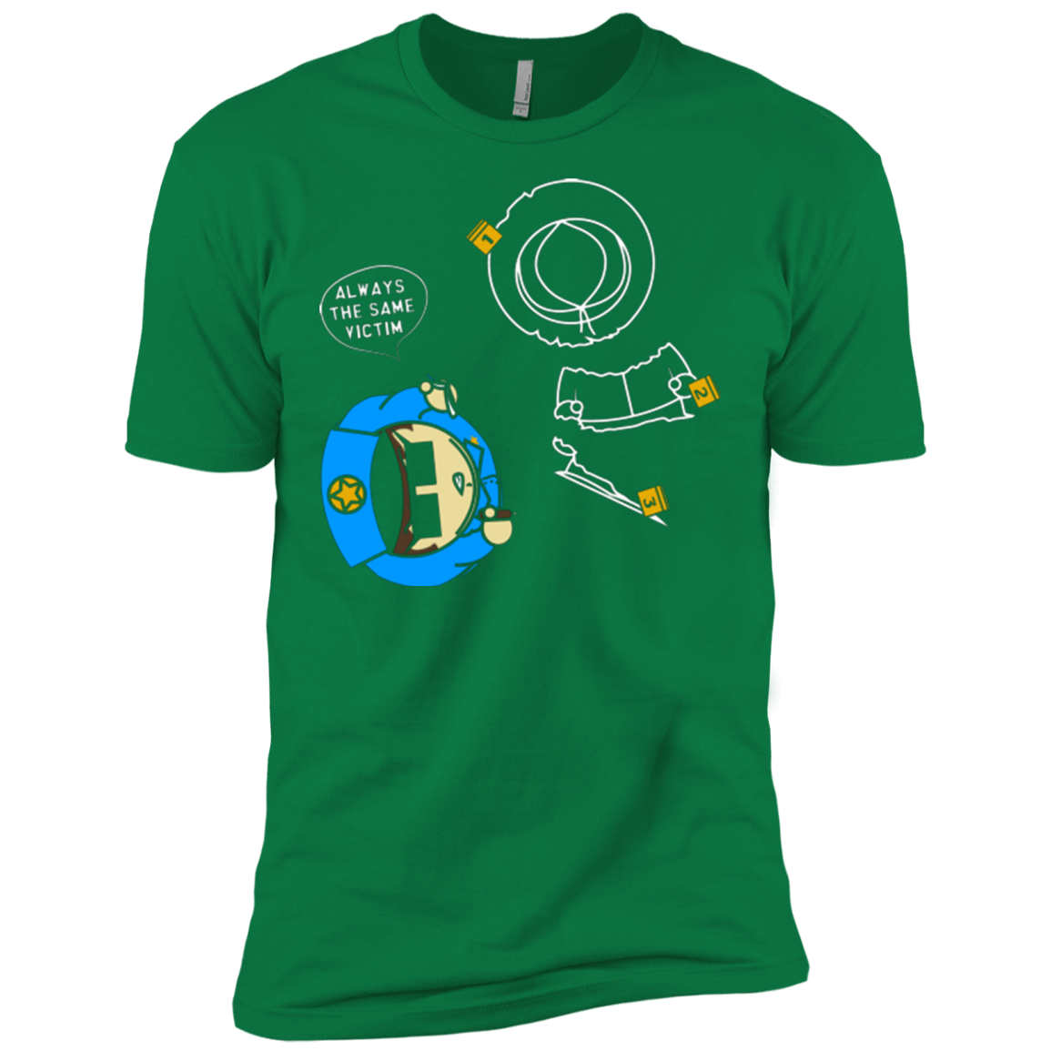 T-Shirts Kelly Green / X-Small ALWAYS THE SAME VICTIM Men's Premium T-Shirt