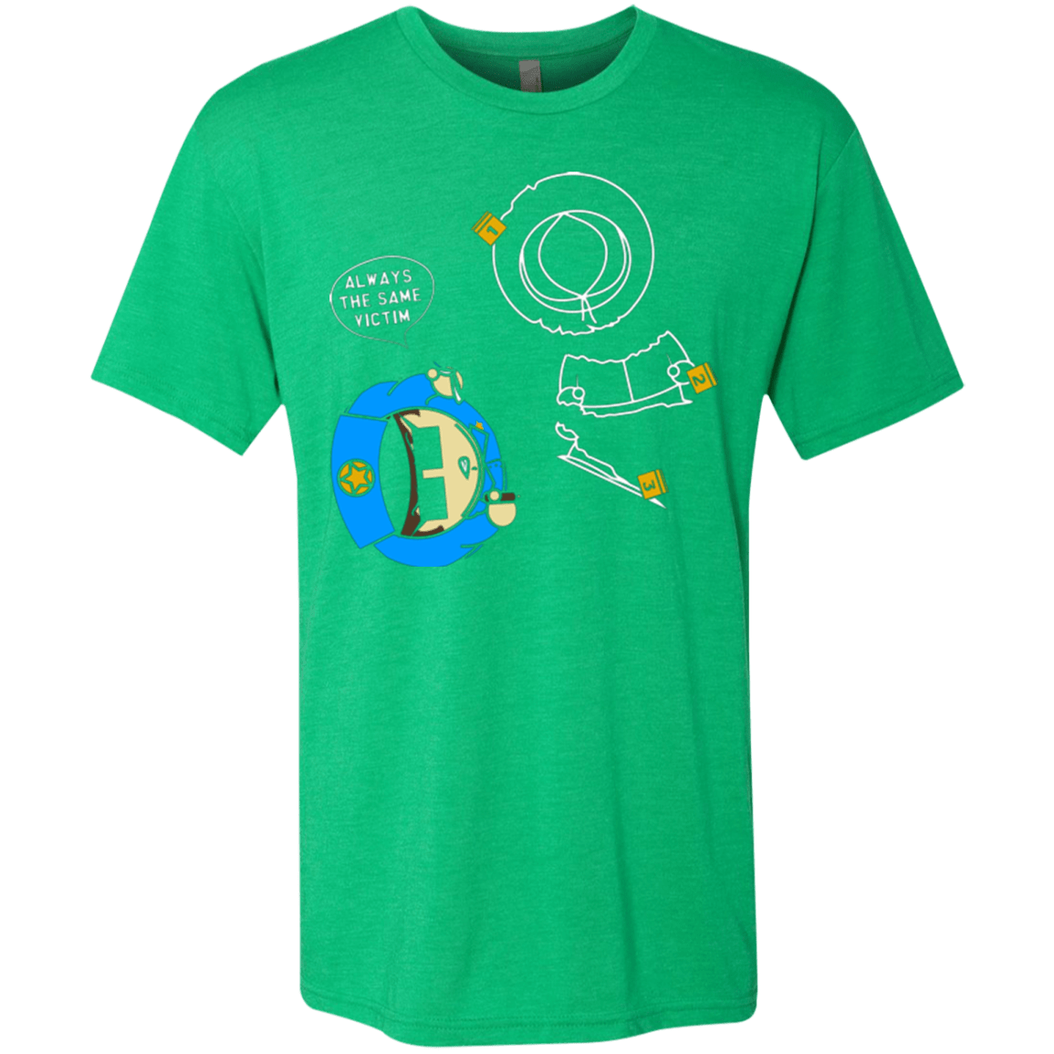 T-Shirts Envy / Small ALWAYS THE SAME VICTIM Men's Triblend T-Shirt