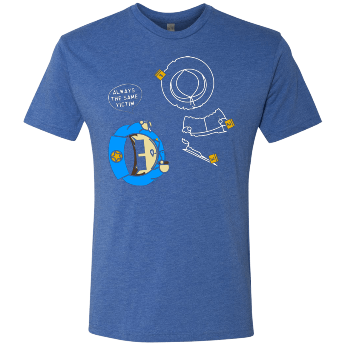 T-Shirts Vintage Royal / Small ALWAYS THE SAME VICTIM Men's Triblend T-Shirt