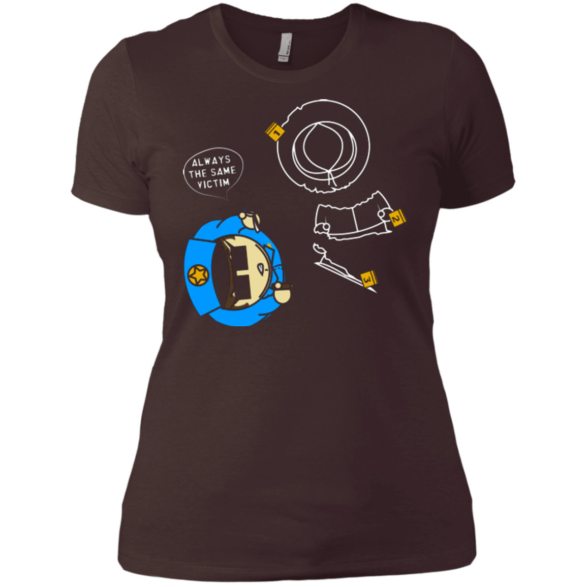 T-Shirts Dark Chocolate / X-Small ALWAYS THE SAME VICTIM Women's Premium T-Shirt