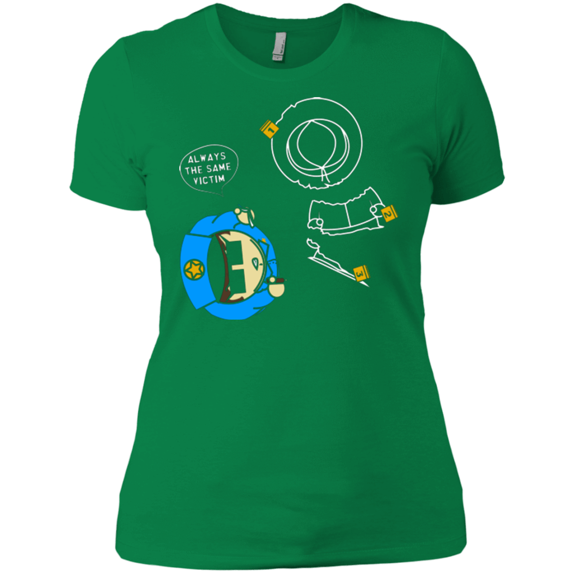 T-Shirts Kelly Green / X-Small ALWAYS THE SAME VICTIM Women's Premium T-Shirt