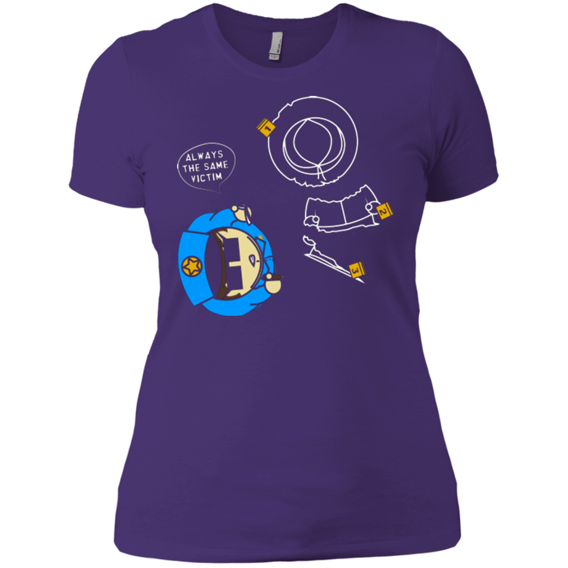 T-Shirts Purple / X-Small ALWAYS THE SAME VICTIM Women's Premium T-Shirt