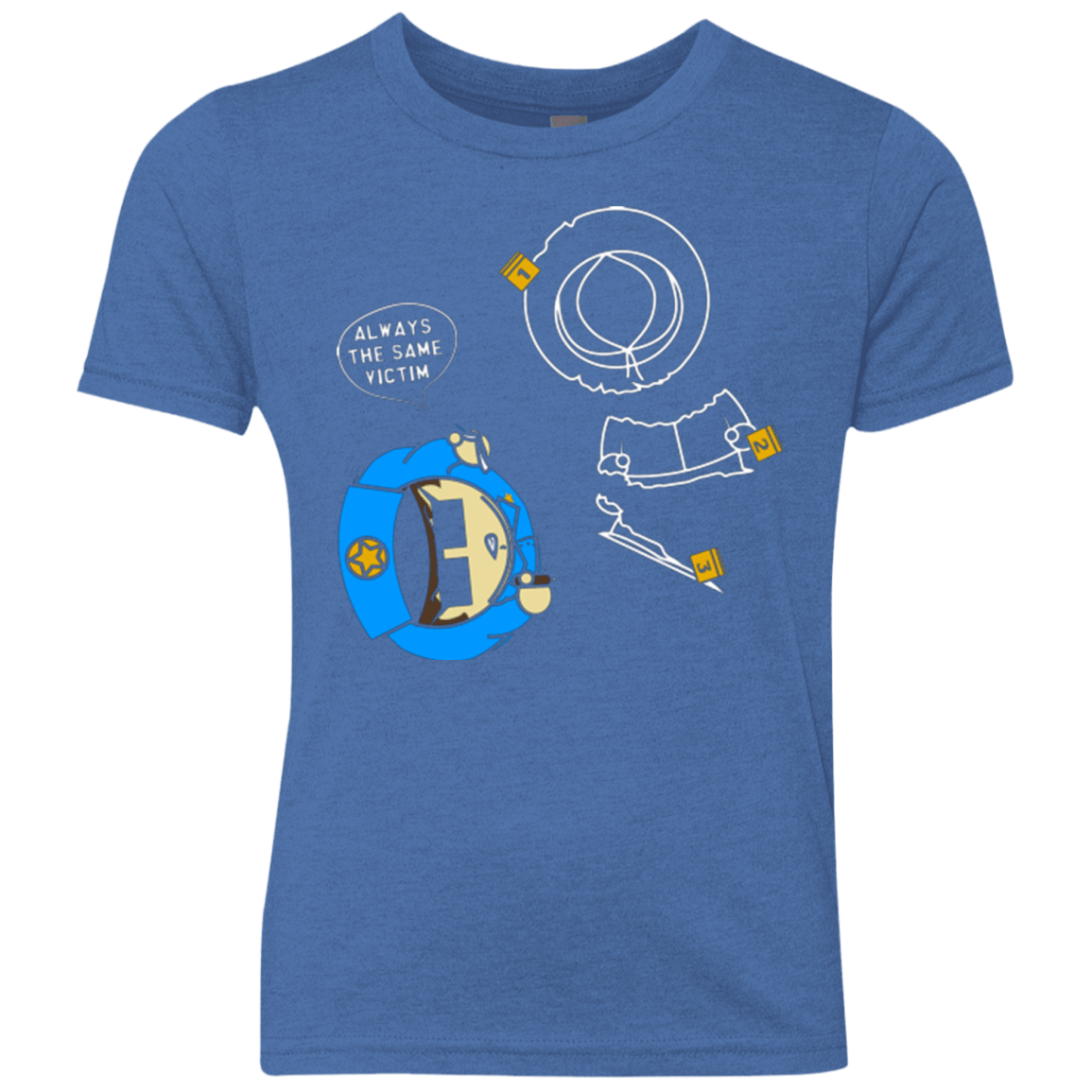 T-Shirts Vintage Royal / YXS ALWAYS THE SAME VICTIM Youth Triblend T-Shirt