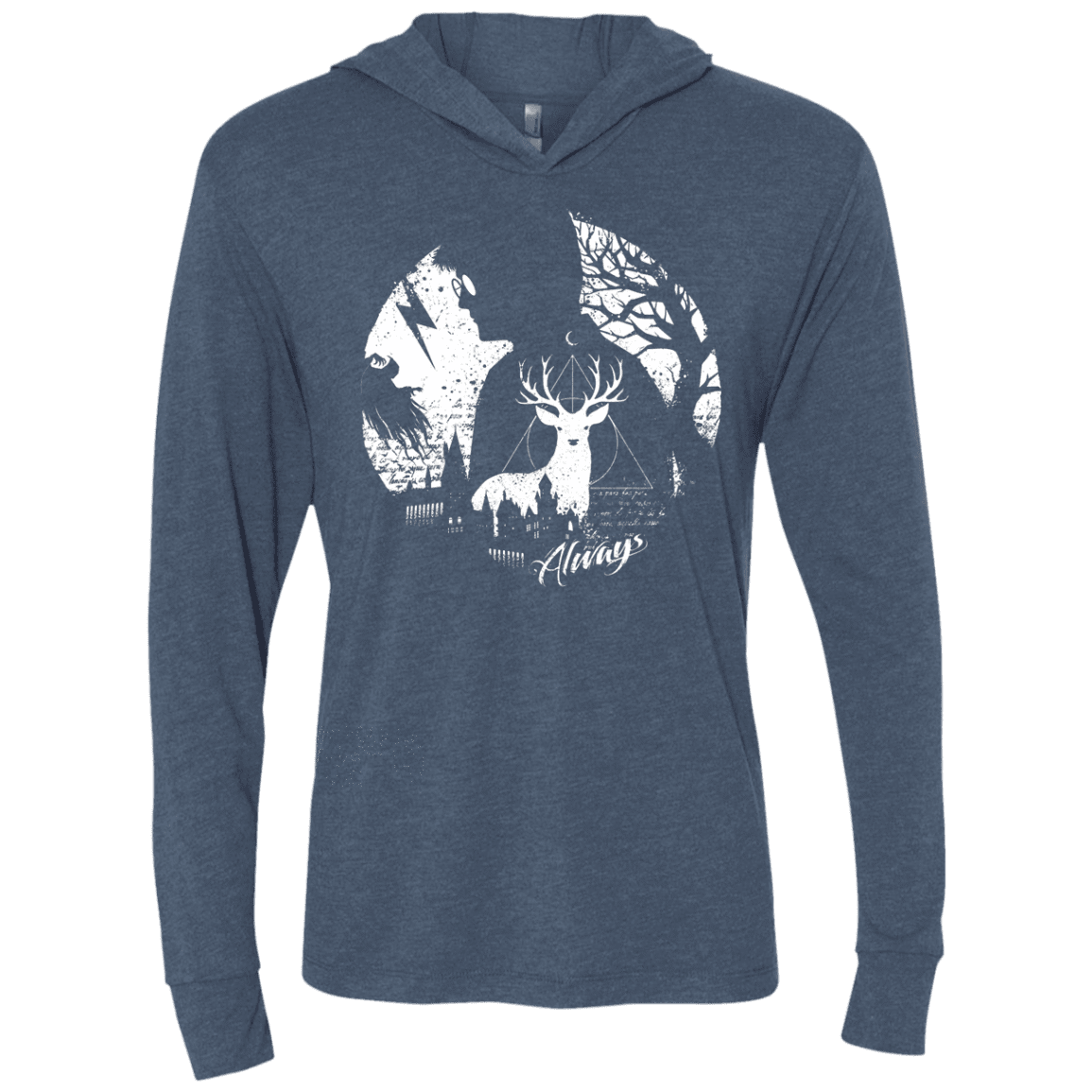 Always Triblend Long Sleeve Hoodie Tee