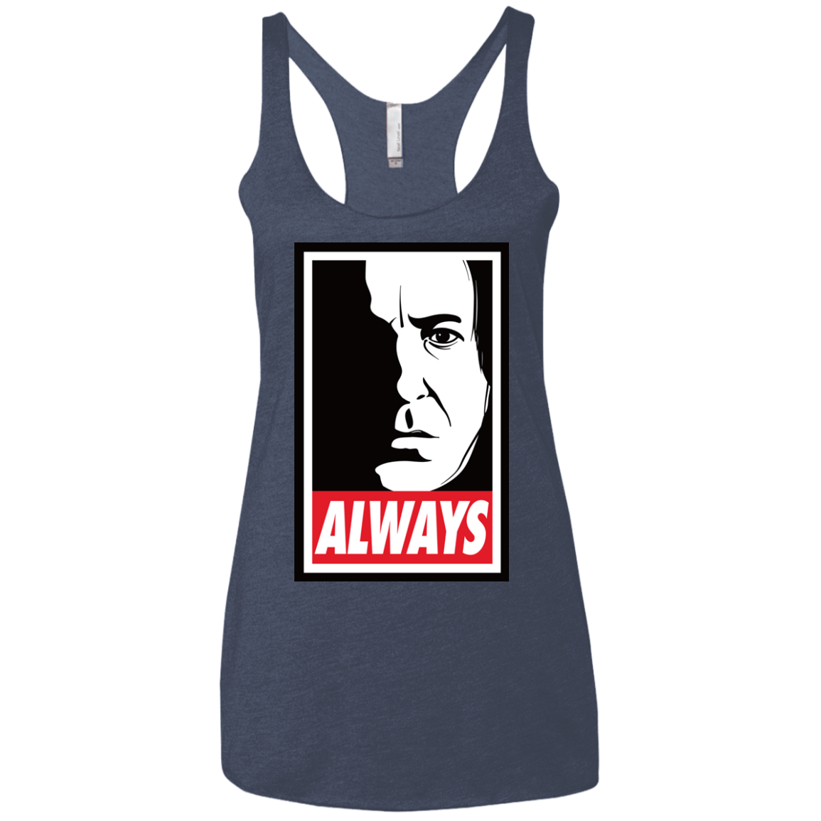 T-Shirts Vintage Navy / X-Small ALWAYS Women's Triblend Racerback Tank