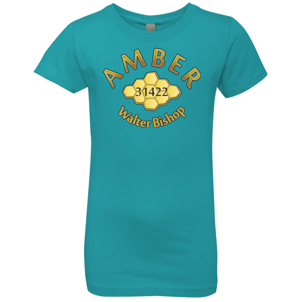 T-Shirts Tahiti Blue / YXS Amber Girls Premium T-Shirt