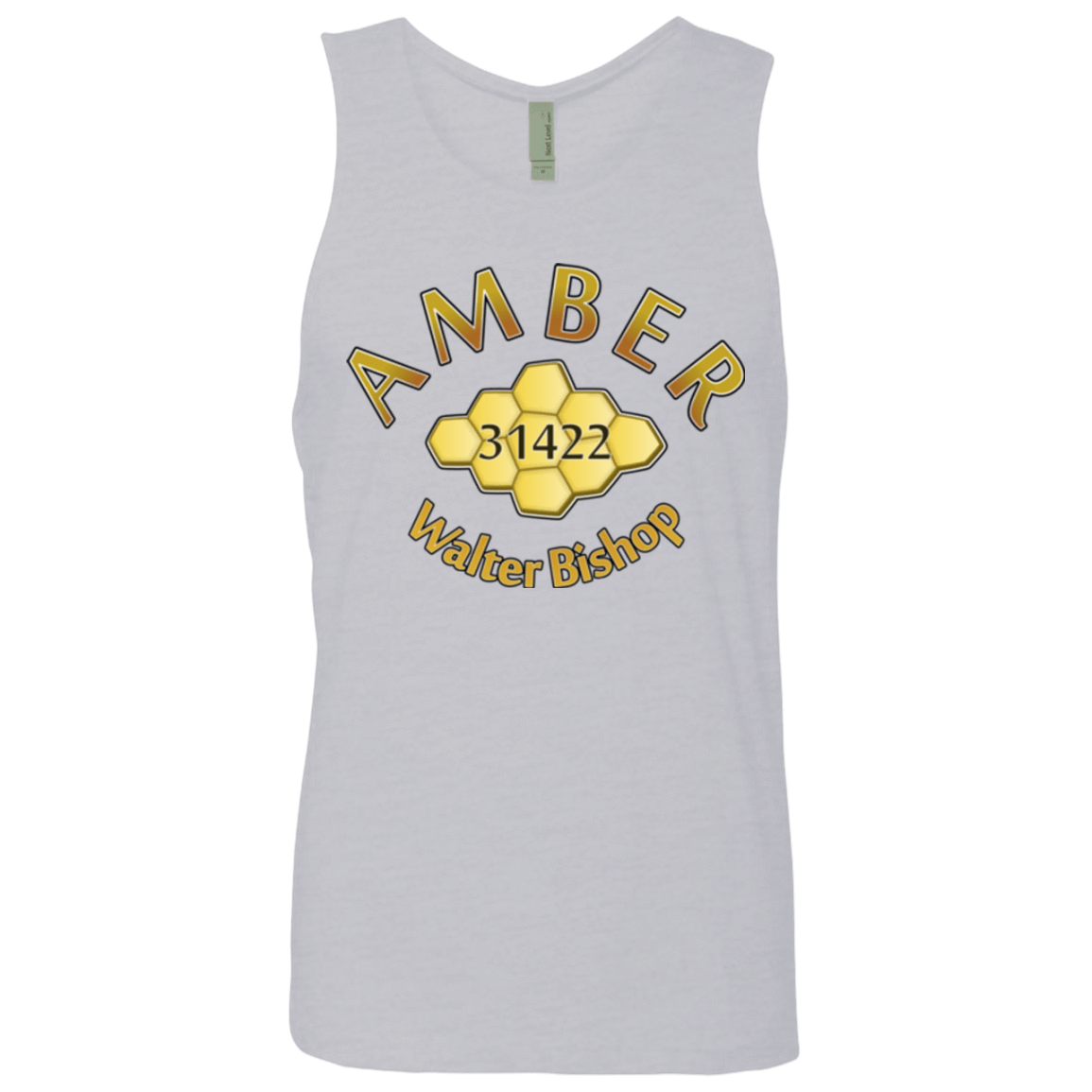 T-Shirts Heather Grey / Small Amber Men's Premium Tank Top