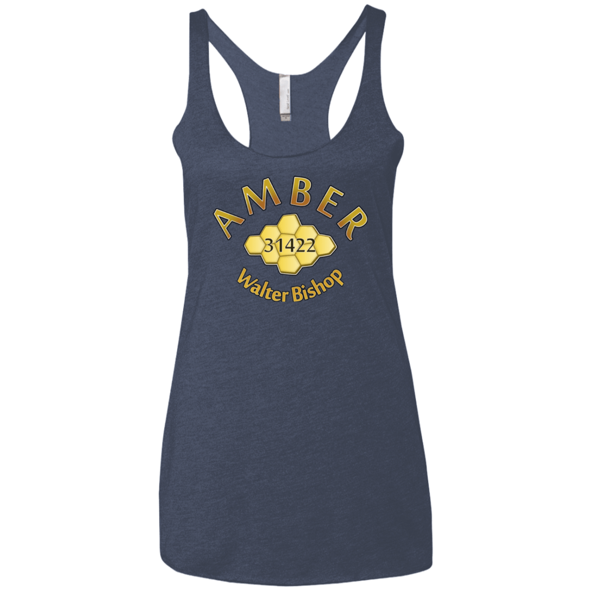 T-Shirts Vintage Navy / X-Small Amber Women's Triblend Racerback Tank