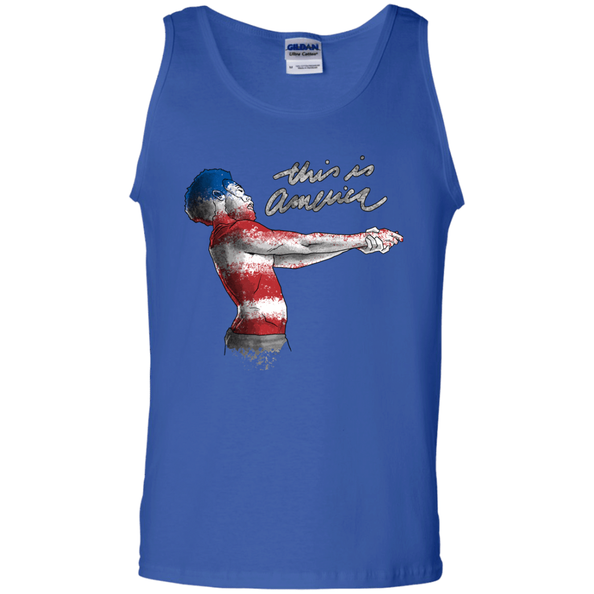 T-Shirts Royal / S America Men's Tank Top