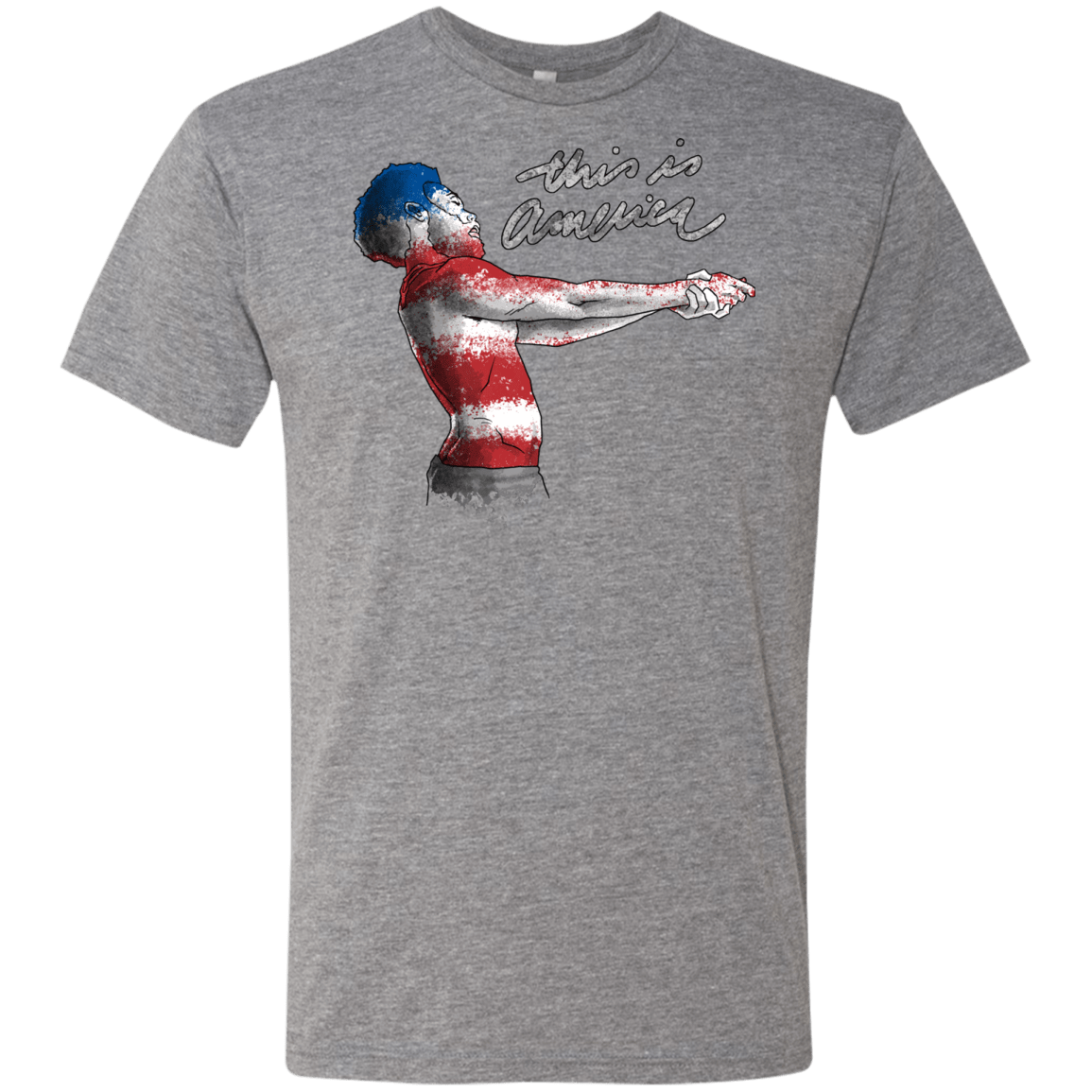 T-Shirts Premium Heather / S America Men's Triblend T-Shirt