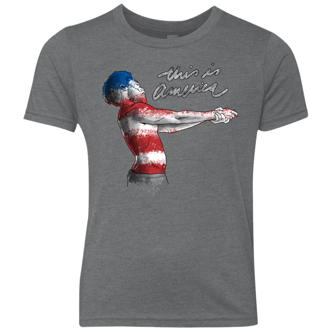 T-Shirts Premium Heather / YXS America Youth Triblend T-Shirt