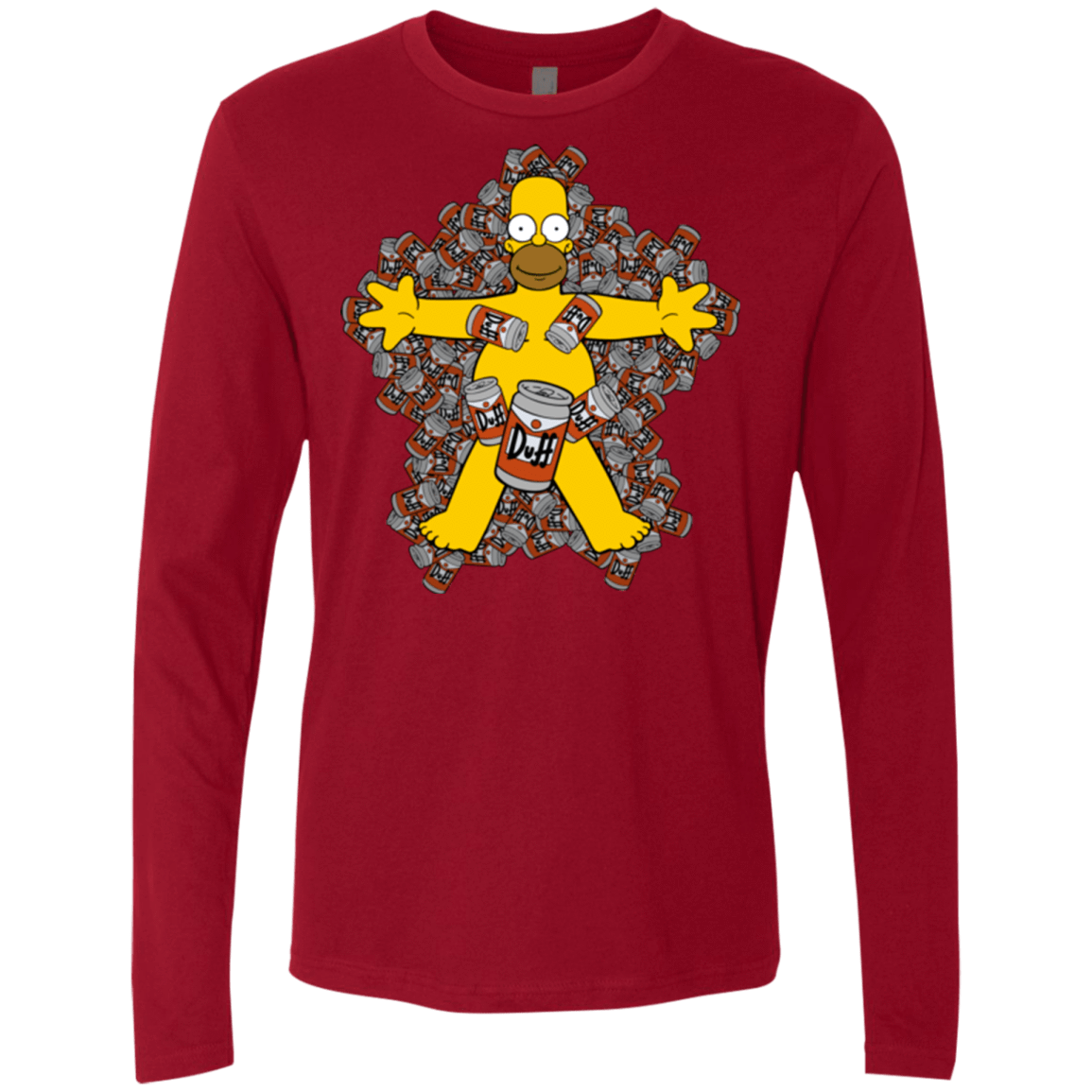 T-Shirts Cardinal / Small American Duff Men's Premium Long Sleeve