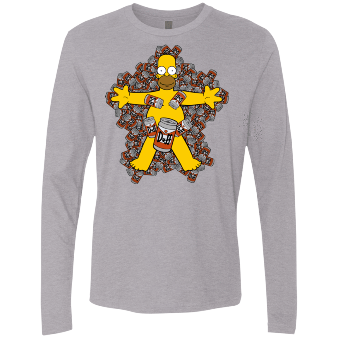 T-Shirts Heather Grey / Small American Duff Men's Premium Long Sleeve