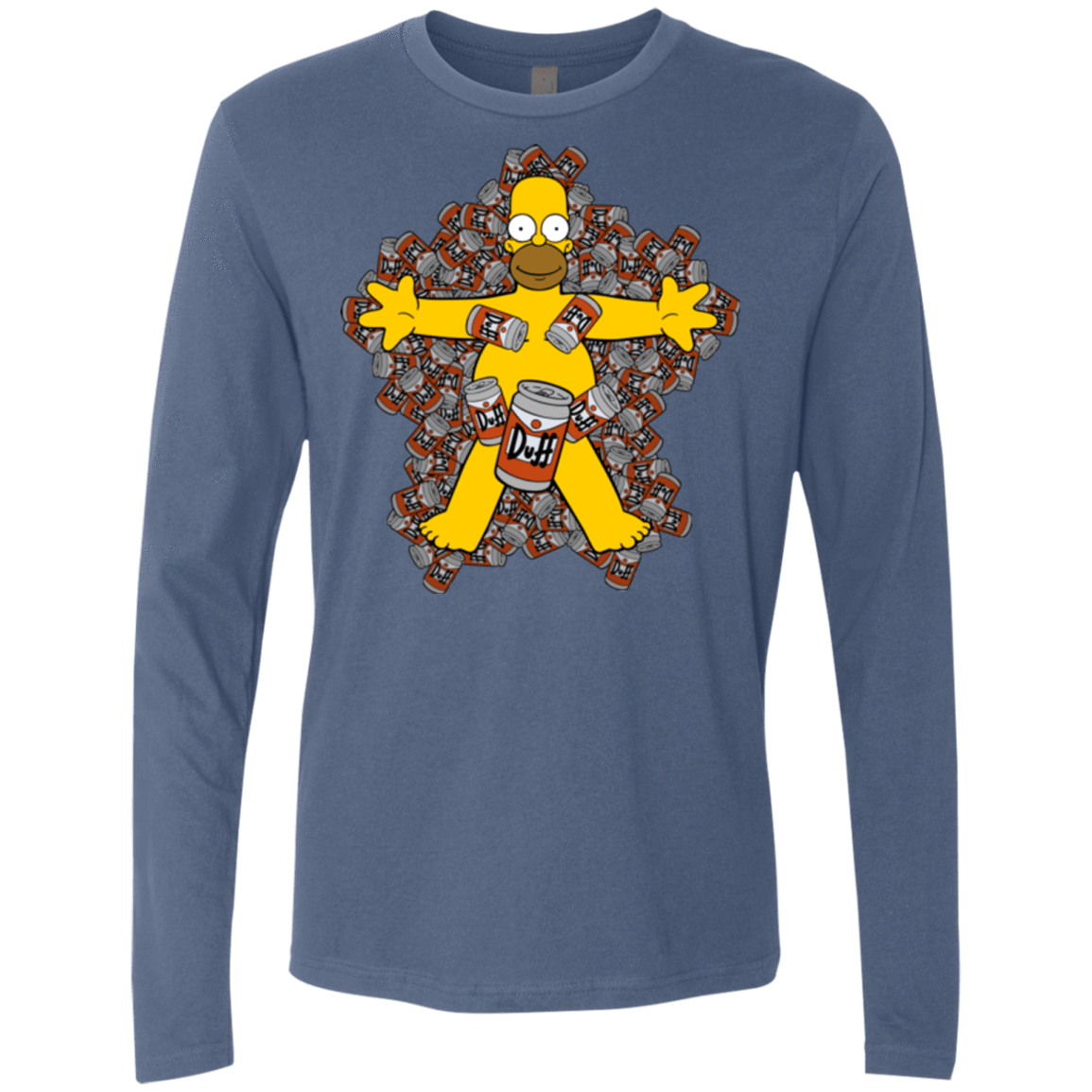 T-Shirts Indigo / Small American Duff Men's Premium Long Sleeve