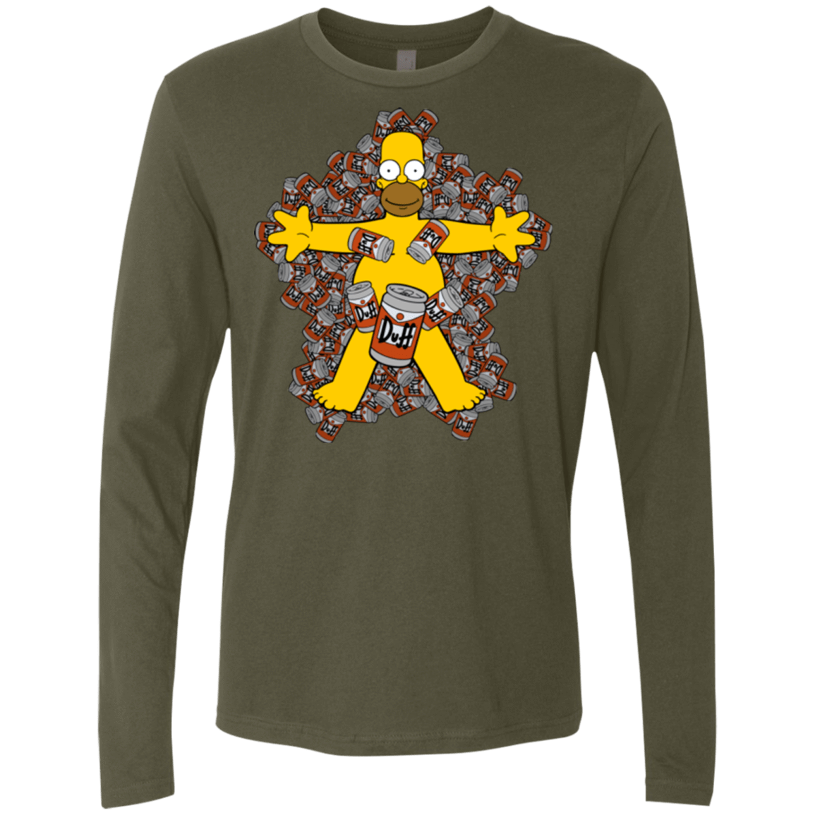 T-Shirts Military Green / Small American Duff Men's Premium Long Sleeve