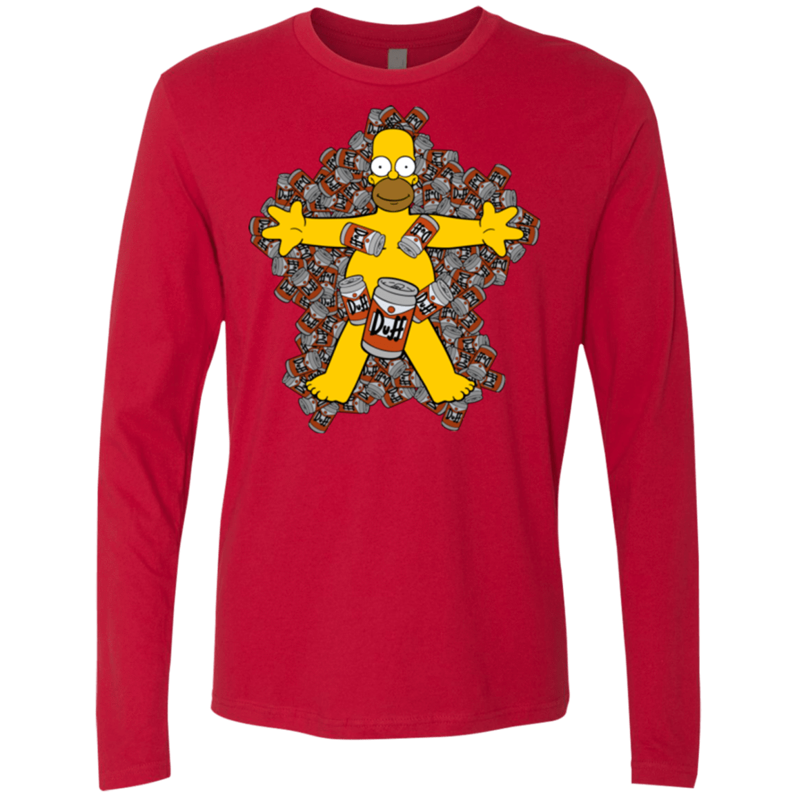 T-Shirts Red / Small American Duff Men's Premium Long Sleeve