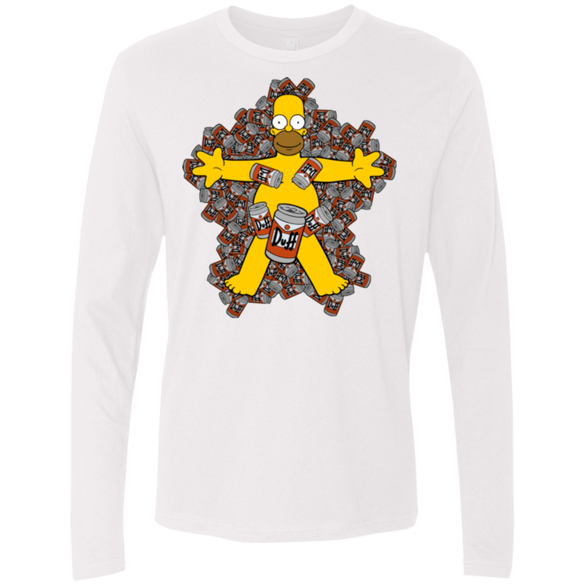 T-Shirts White / Small American Duff Men's Premium Long Sleeve