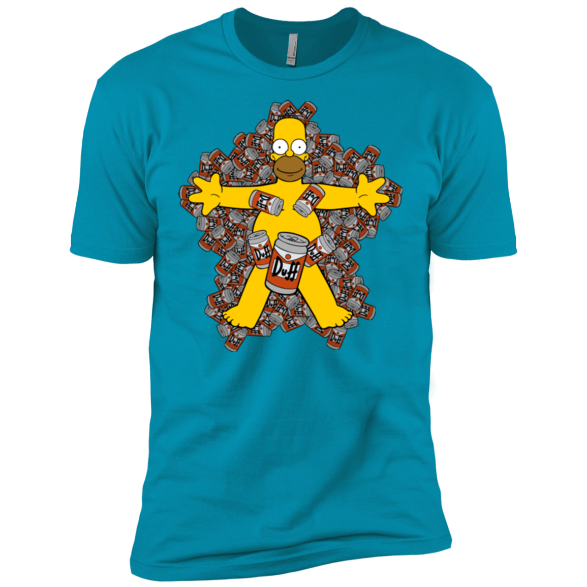 T-Shirts Turquoise / X-Small American Duff Men's Premium T-Shirt