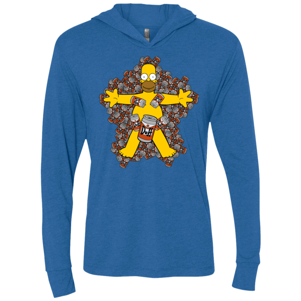 American Duff Triblend Long Sleeve Hoodie Tee