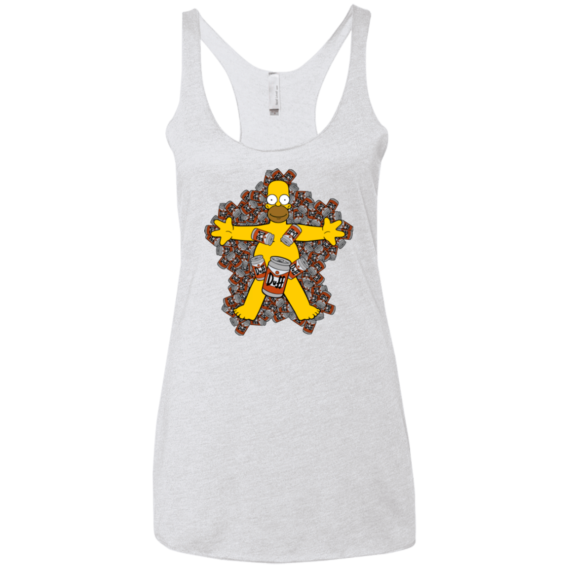 T-Shirts Heather White / X-Small American Duff Women's Triblend Racerback Tank
