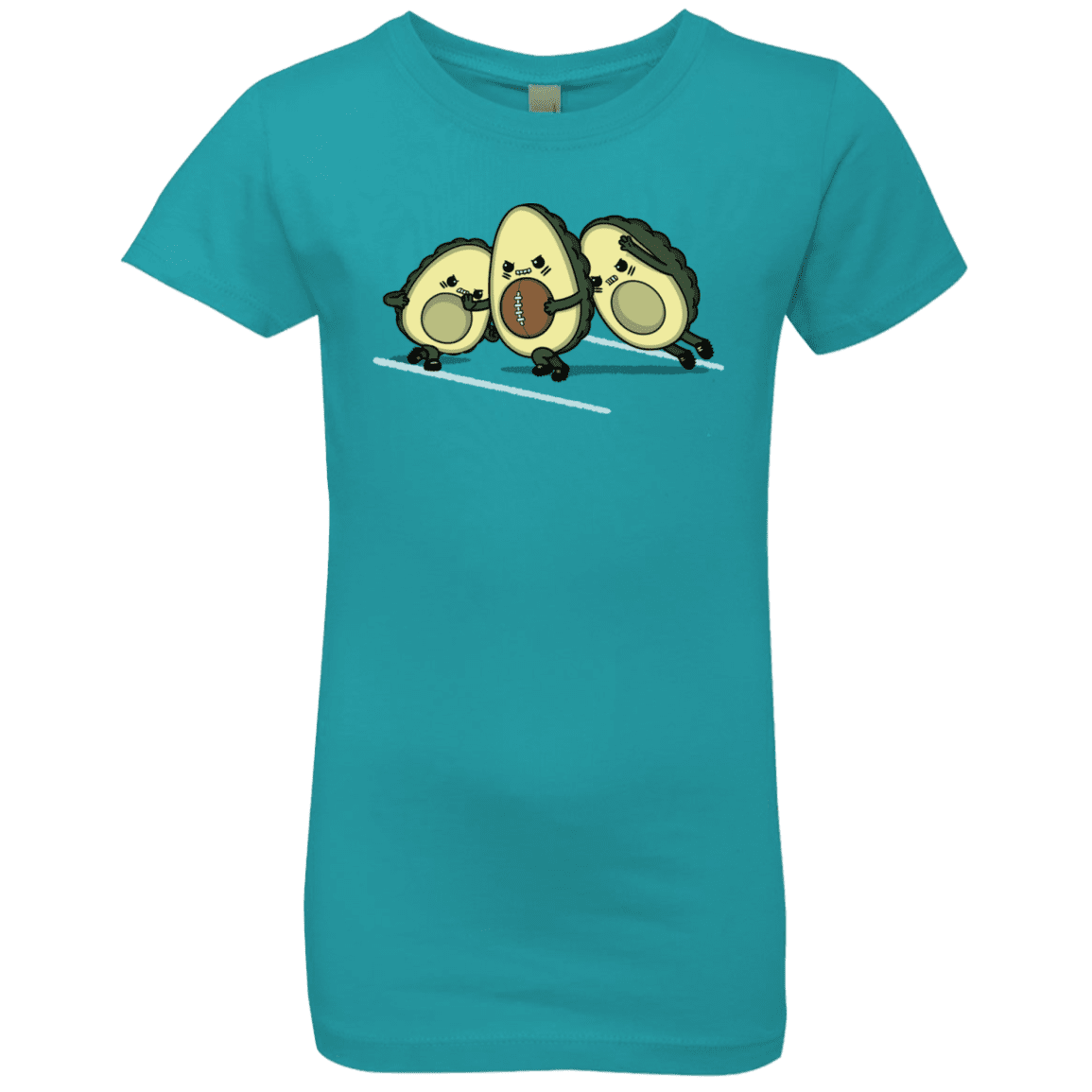 T-Shirts Tahiti Blue / YXS American Footbone Girls Premium T-Shirt