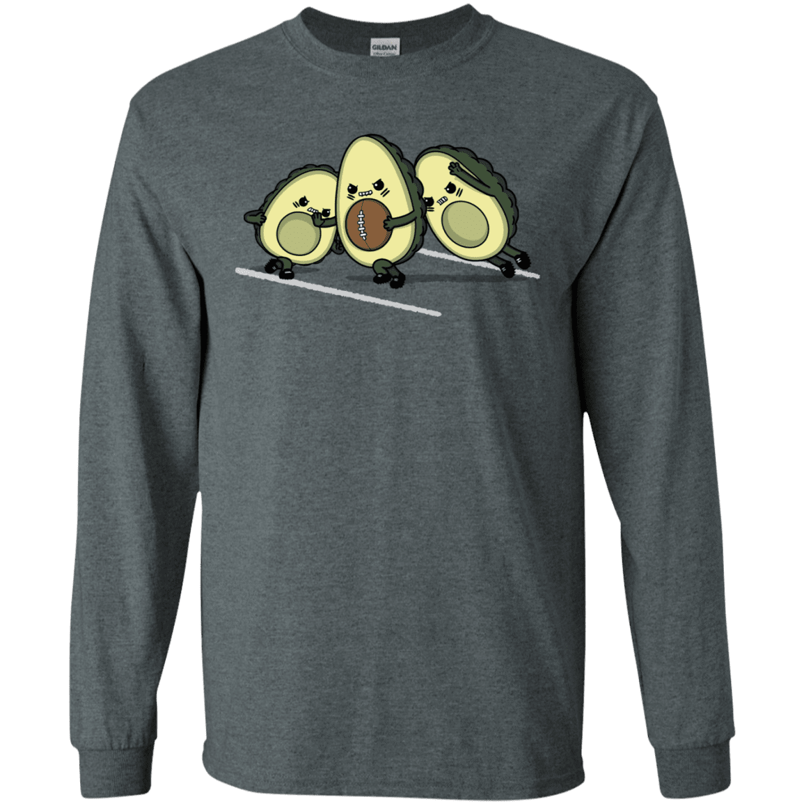 T-Shirts Dark Heather / S American Footbone Men's Long Sleeve T-Shirt