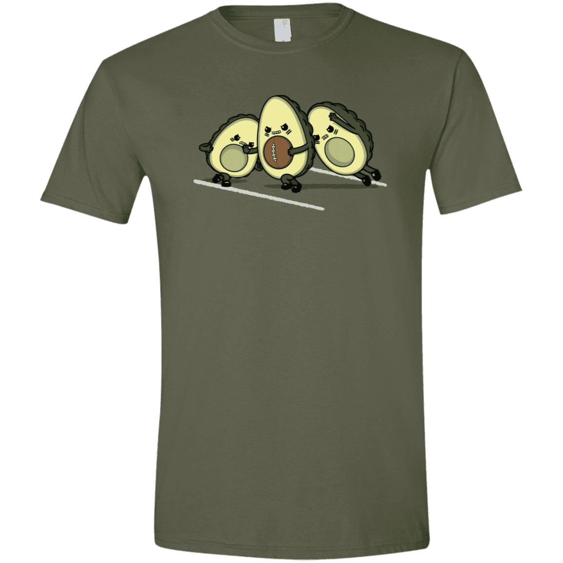T-Shirts Military Green / S American Footbone Men's Semi-Fitted Softstyle