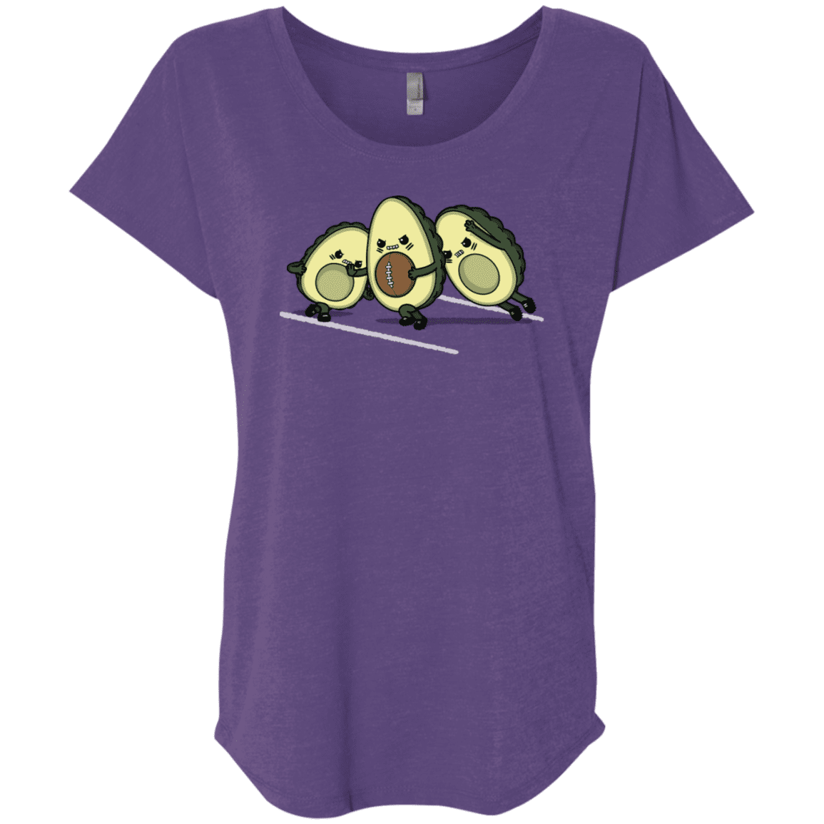 T-Shirts Purple Rush / X-Small American Footbone Triblend Dolman Sleeve