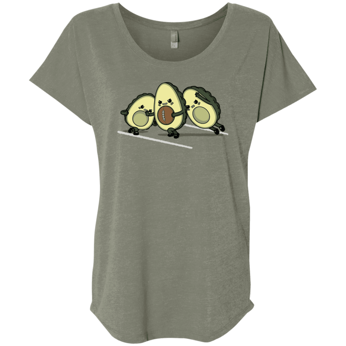 T-Shirts Venetian Grey / X-Small American Footbone Triblend Dolman Sleeve