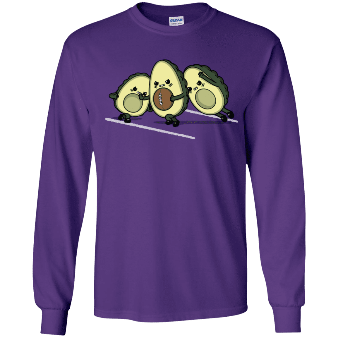 T-Shirts Purple / YS American Footbone Youth Long Sleeve T-Shirt