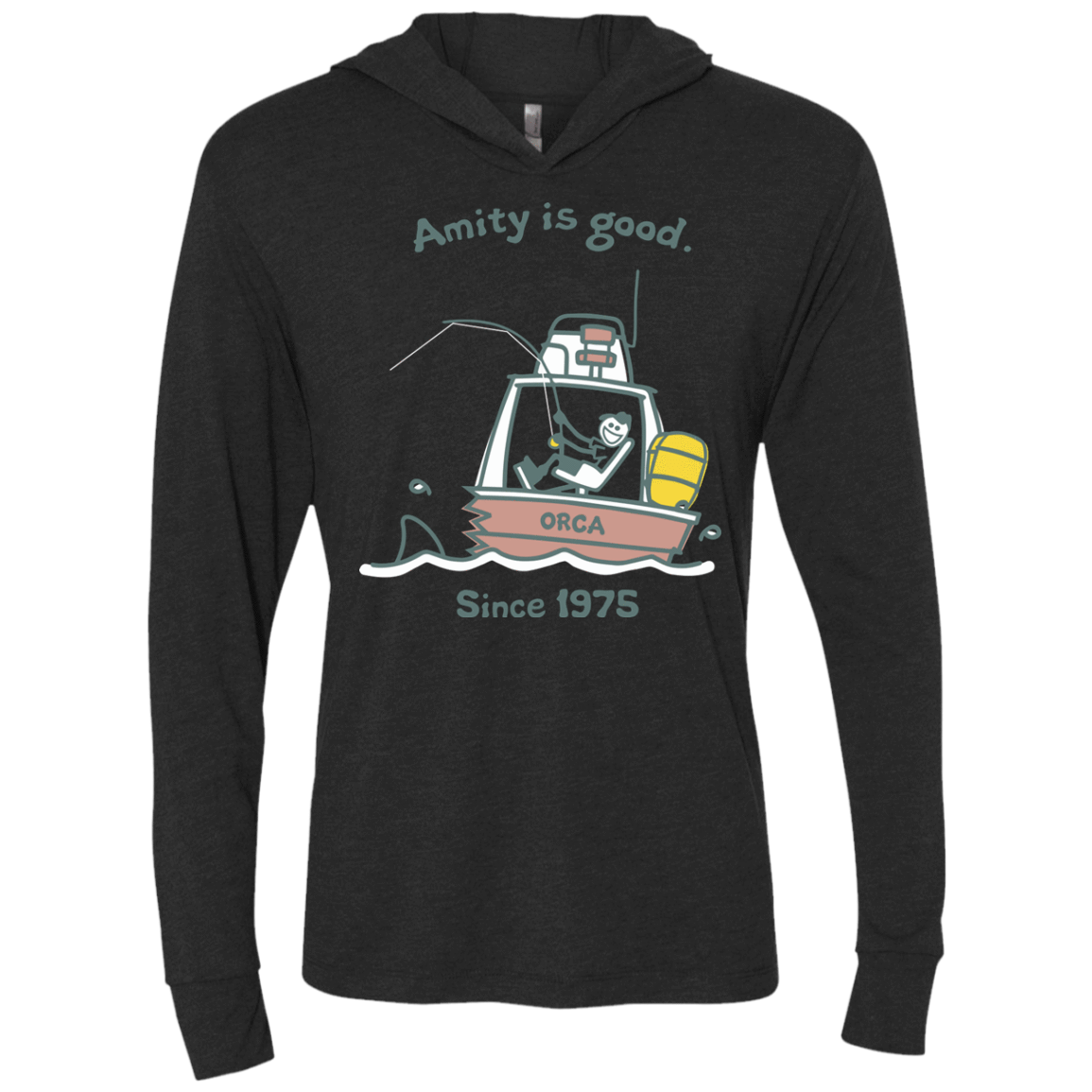 T-Shirts Vintage Black / X-Small Amity Is Good Triblend Long Sleeve Hoodie Tee