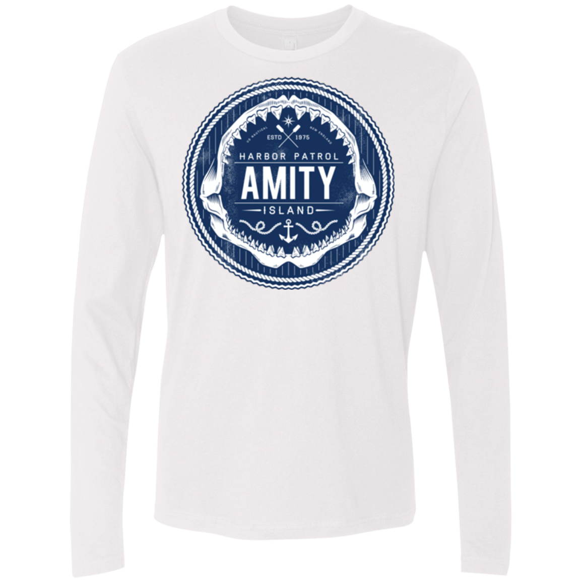 T-Shirts White / Small Amity nemons Men's Premium Long Sleeve