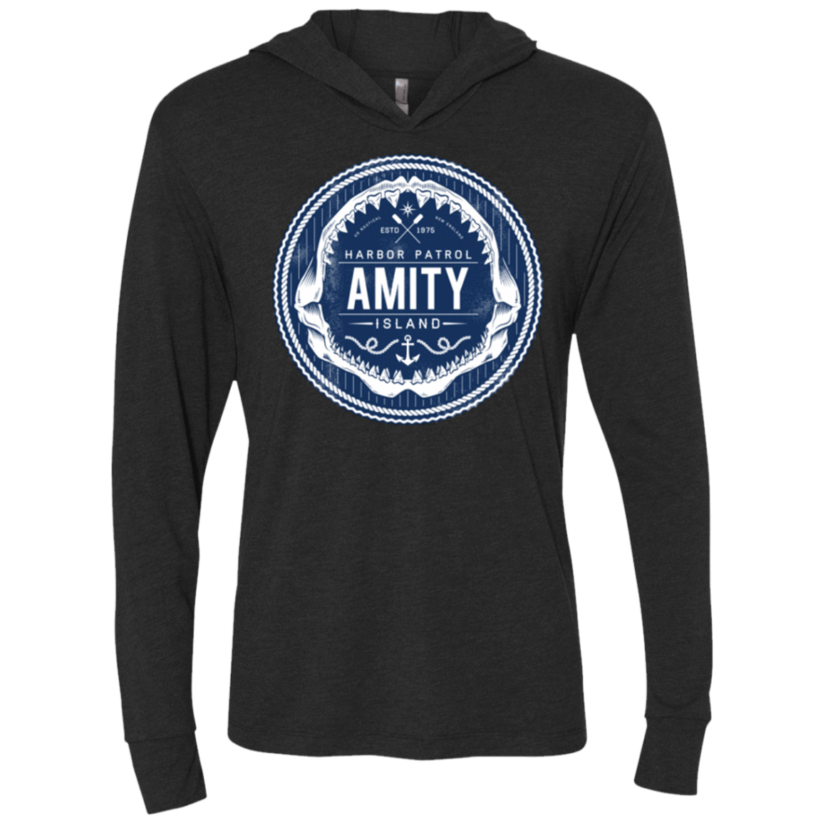 T-Shirts Vintage Black / X-Small Amity nemons Triblend Long Sleeve Hoodie Tee