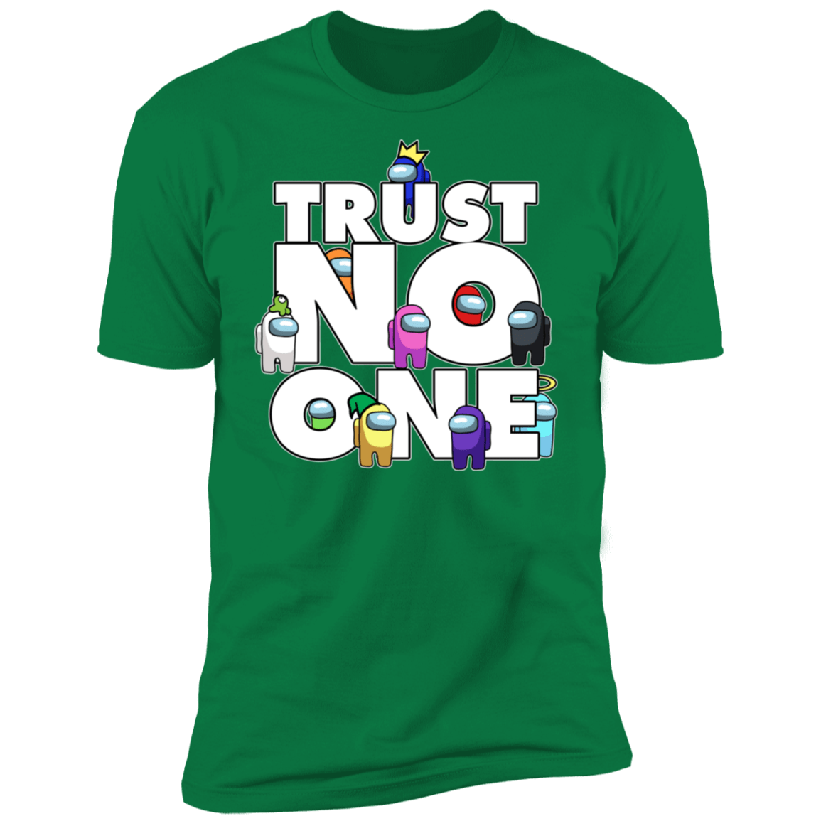 T-Shirts Kelly Green / S Among Us Trust No One Men's Premium T-Shirt