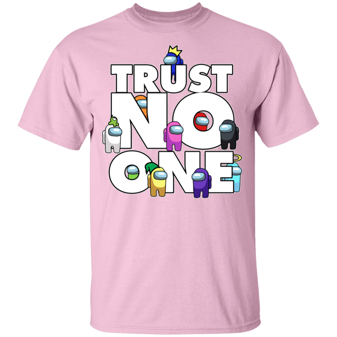 T-Shirts Light Pink / YXS Among Us Trust No One Youth T-Shirt