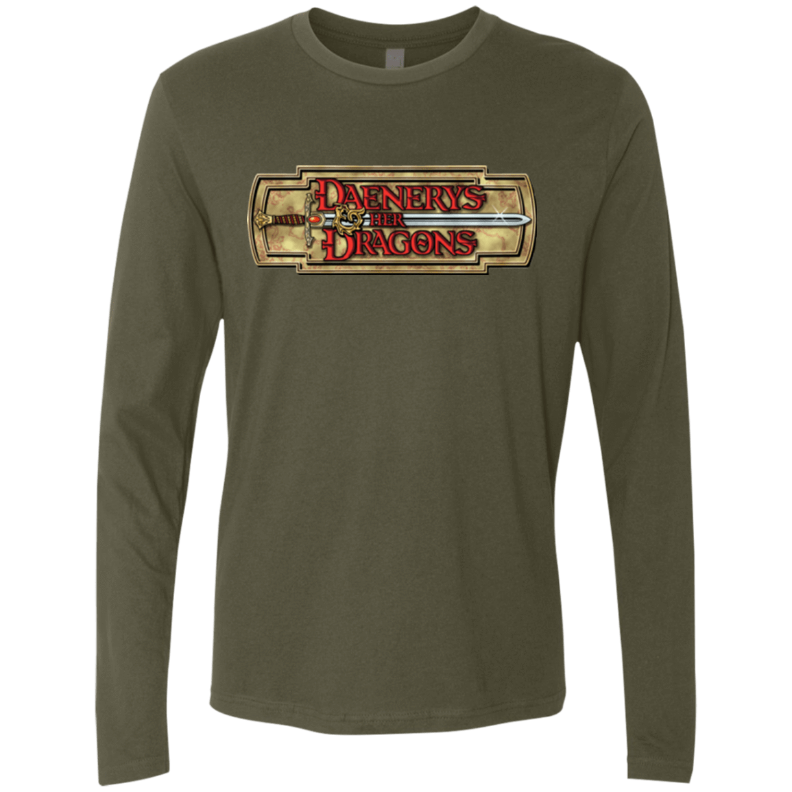 T-Shirts Military Green / Small An RPG of Thrones Men's Premium Long Sleeve