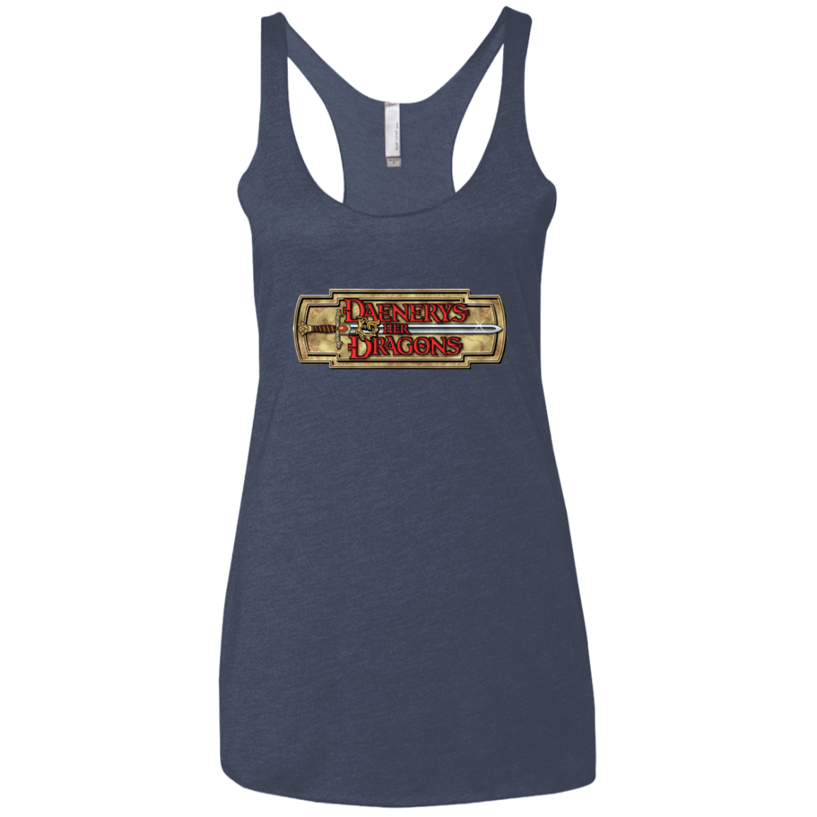 T-Shirts Vintage Navy / X-Small An RPG of Thrones Women's Triblend Racerback Tank