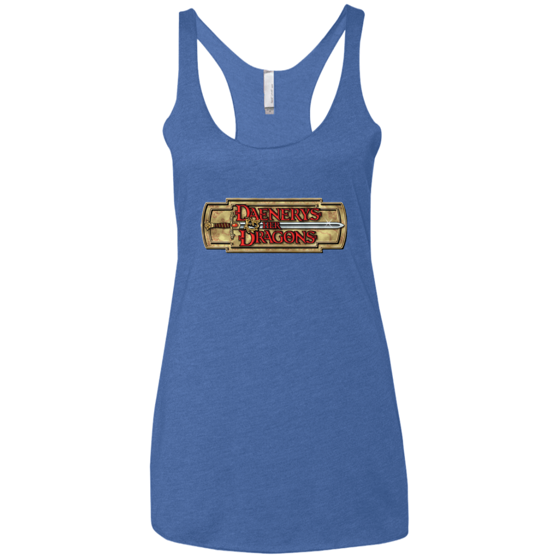 T-Shirts Vintage Royal / X-Small An RPG of Thrones Women's Triblend Racerback Tank