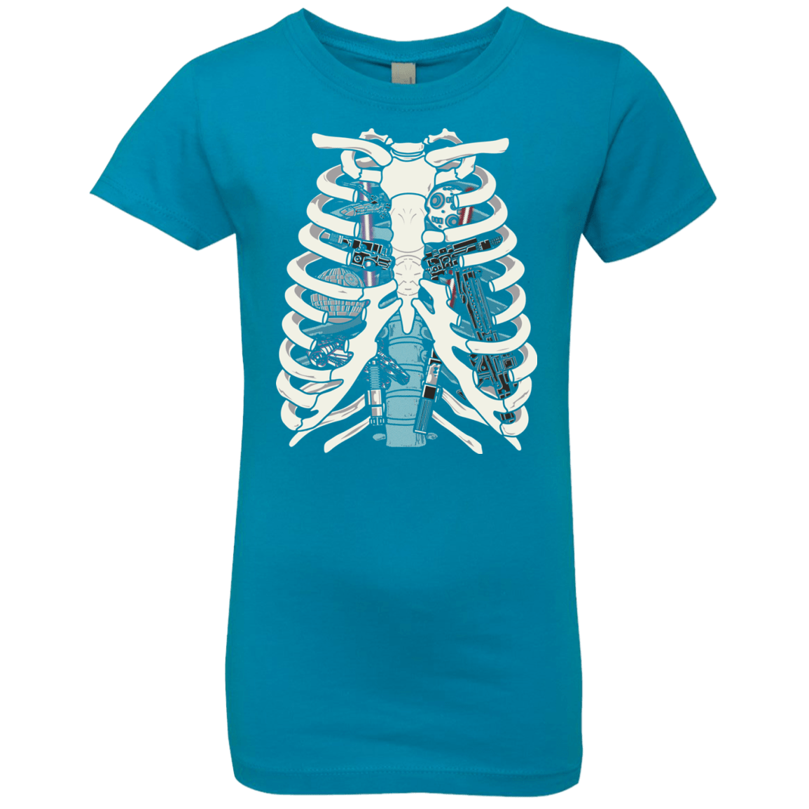 T-Shirts Turquoise / YXS Anatomy of a Galaxy Far Away Girls Premium T-Shirt