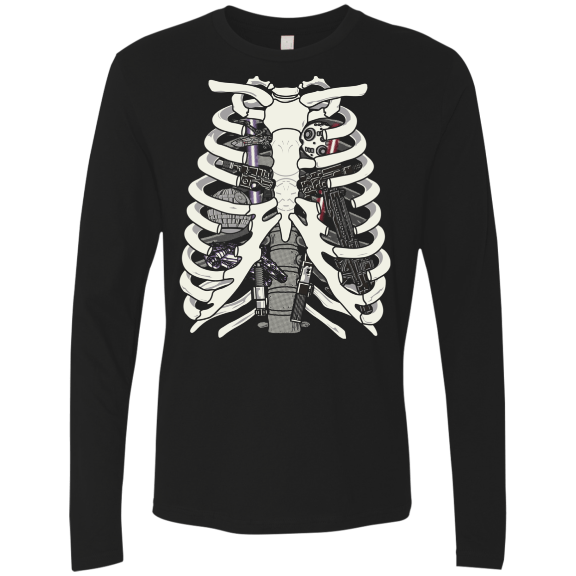 T-Shirts Black / Small Anatomy of a Galaxy Far Away Men's Premium Long Sleeve