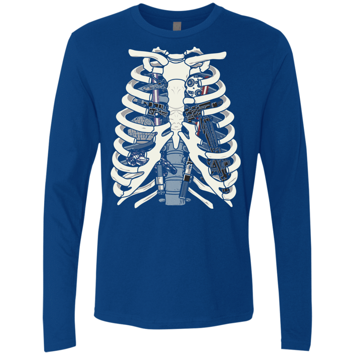 T-Shirts Royal / Small Anatomy of a Galaxy Far Away Men's Premium Long Sleeve