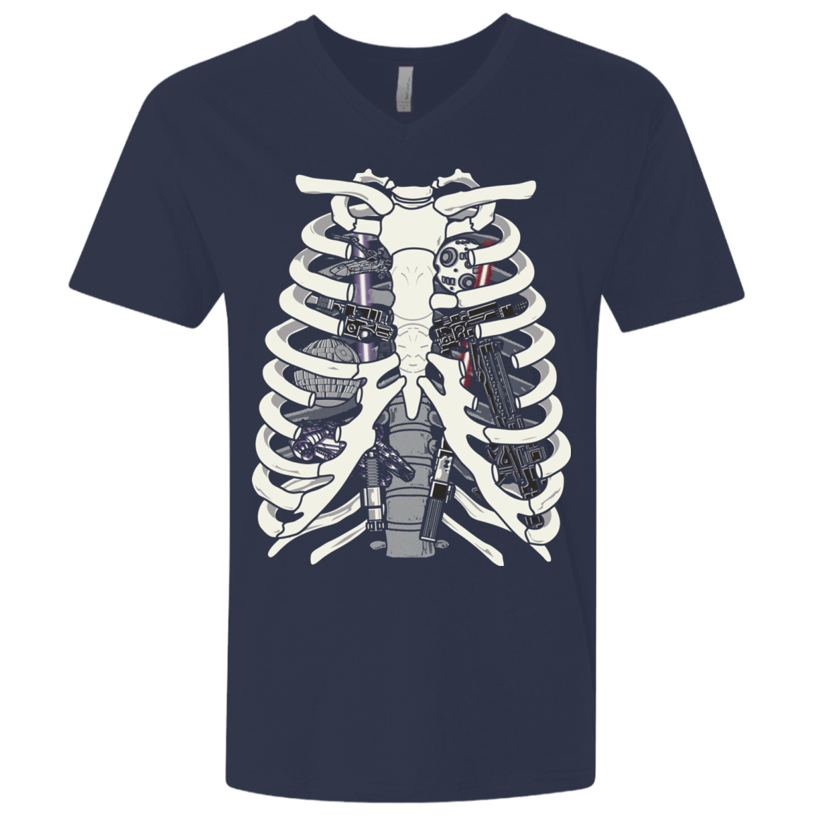 T-Shirts Midnight Navy / X-Small Anatomy of a Galaxy Far Away Men's Premium V-Neck