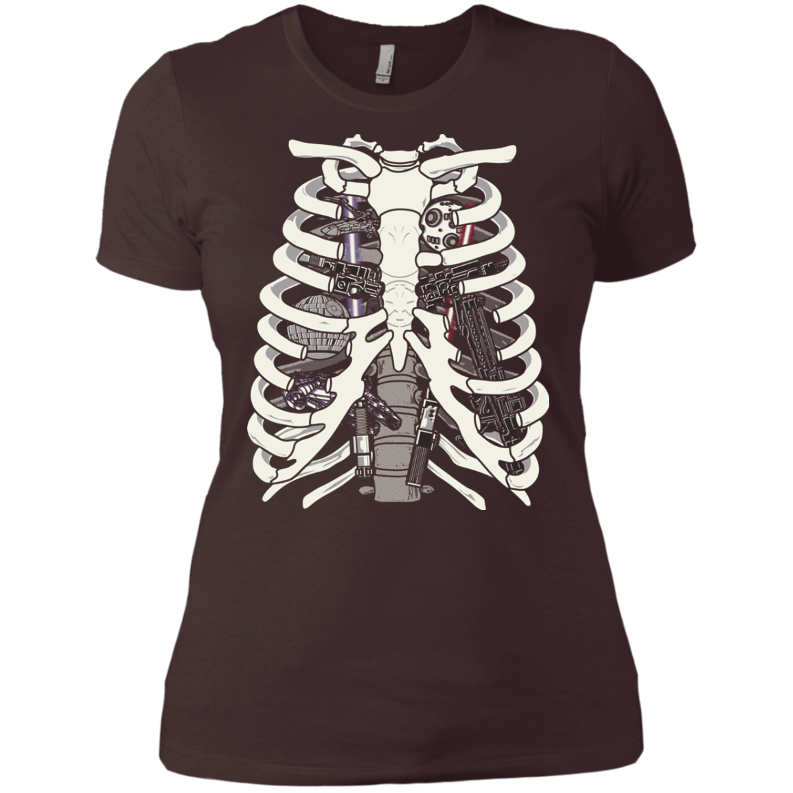 T-Shirts Dark Chocolate / X-Small Anatomy of a Galaxy Far Away Women's Premium T-Shirt
