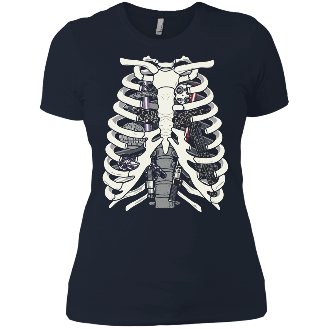 T-Shirts Midnight Navy / X-Small Anatomy of a Galaxy Far Away Women's Premium T-Shirt