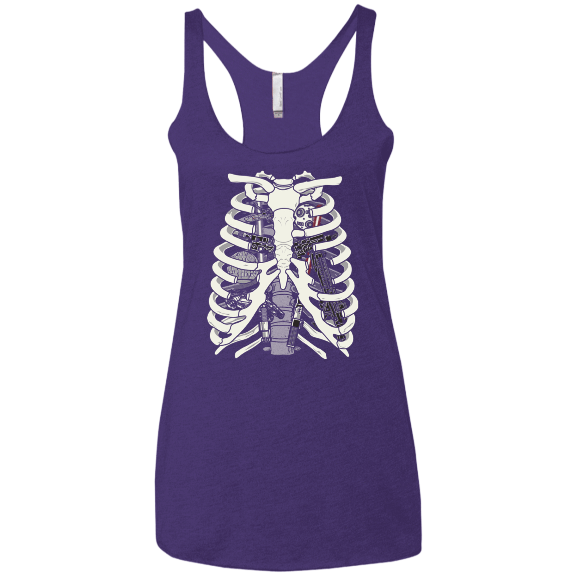 T-Shirts Purple / X-Small Anatomy of a Galaxy Far Away Women's Triblend Racerback Tank