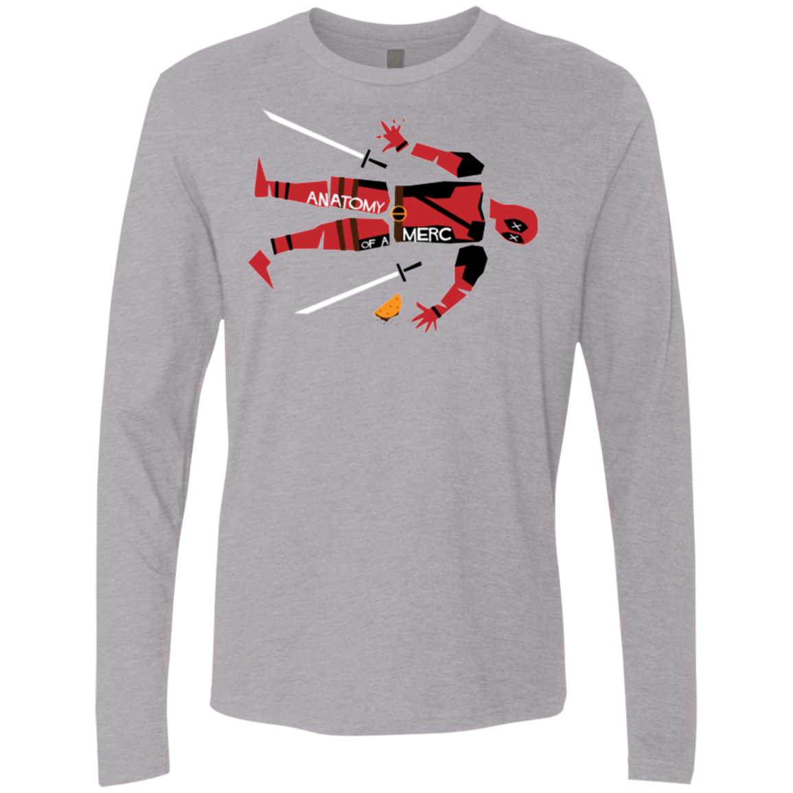 T-Shirts Heather Grey / Small Anatomy of A Merc Men's Premium Long Sleeve