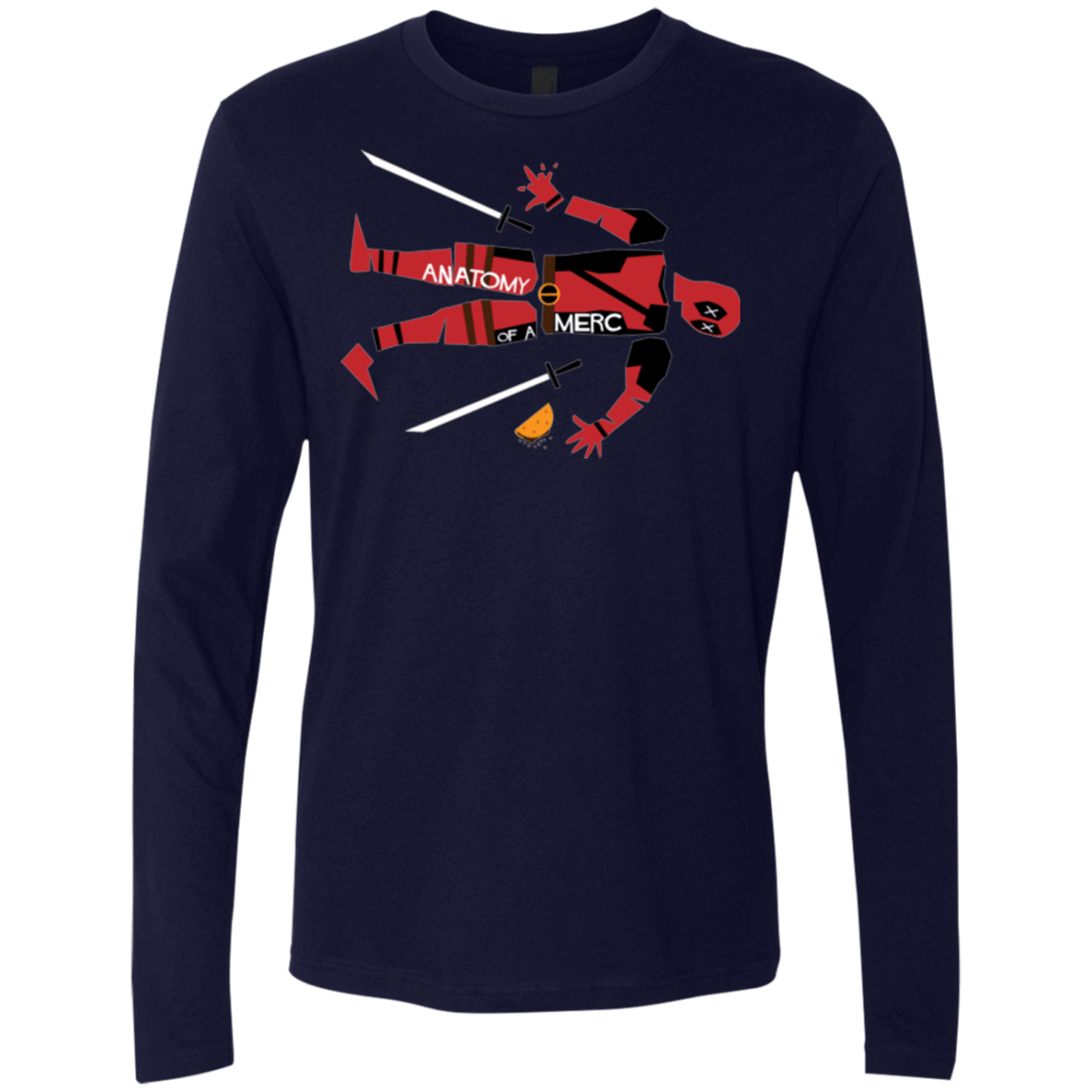 T-Shirts Midnight Navy / Small Anatomy of A Merc Men's Premium Long Sleeve