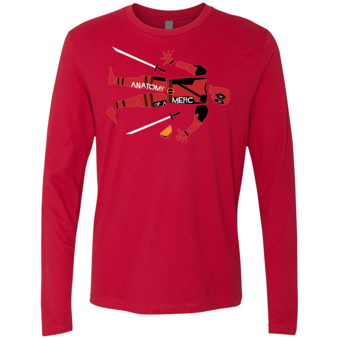 T-Shirts Red / Small Anatomy of A Merc Men's Premium Long Sleeve